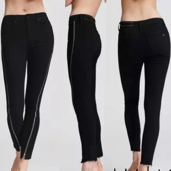 Rag & bone Jeans Nina High Rise Skinny Zip Side - Picture 10 of 10